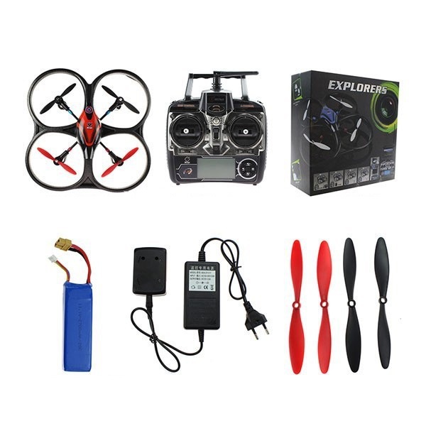 Квадрокоптер великий р/в 2.4GHz WL Toys V393 Cyclone безколекторний